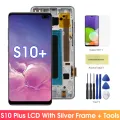 Screen for Samsung Galaxy S10 Plus S10+ G975 G975F Lcd Display Digital Touch Screen  with Frame for Samsung Galaxy S10 Assembly. 