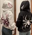 MI'TESORO Spiderman Hoodie Zipper Spider-Man Unisex Hoodies Full Zip Hooded Sweatshirts. 