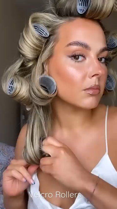 12-Pack Heatless Hair Curling Rollers Set (12 PCS) | Instant Volume & Curls | No Heat Damage | Easy Styling at Home