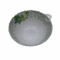 Italiano melamine 6.5"Crazy Bowl snowdrop. 