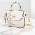 Embroidered Handbag Hot Selling Women Bag New Network Red Fashion Crossbody Bag Versatile Popular Bag PU Leather Shoulder Bag.