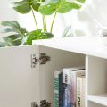 TV stand fits console tables up to 65 inches, entertainment center with storage cabinet, drawer and open shelves, TV Stand with Power Outlet & LED Lights,, suitable for living room, bedroom, white. 