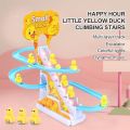 Electric Battery Operated Duck Climbing Track Race - Yellow. 