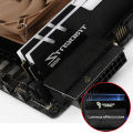PC M/B ATX PSU 24 Pin Right Angle 90 Degree Adapter 5V/12V RGB SYNC Light-Emitting Turning Converter 24P AORUS/ROG/MSI Logos. 