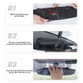 Wide Angle Convex Rearview Mirror Anti-Glare HD Glass Large Vision Car Interior Monitor for Baby Child Seat View Universal Auto. 