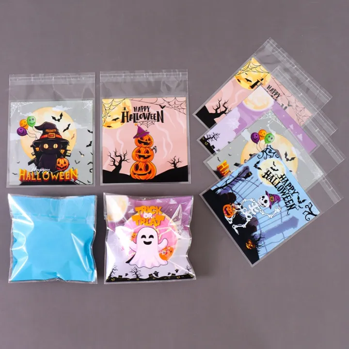 50/100Pcs%20Spooky%20Halloween%20Candy%20Bags%20Pumpkin%20Ghost%20%20Cookie%20Self-Sealing%20Bags%20Halloween%20Party%20Decor%20Trick%20or%20Treat%20-%20Image%205