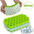 Honeycomb Ice Cube Tray, 37 Lattice Food Grade Silicone Ice Cube Maker Mould Reusable Easily Removable Drinking Tray Mould for Ice Cream Party Cold Drink Whiskey Cocktail Beer. 