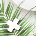 Anime Evangelion Necklace EVA Katsuragi Misato Stainless Steel Cross Pendant Necklace Men Women Fashion Jewelry Gifts. 