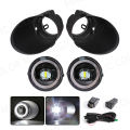 LED Fog Light Angel Eyes For Toyota Tacoma Tundra Sequoia 2005 2006 2007 2008 2009 2010 2011 2012 2013 2014 2015 DRL Clear Lens. 