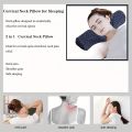 Cervical Orthopedic Neck Pillow Help Sleep and Protect The Pillow Neck Household Memory Foam Breathable and Washable Travel. 