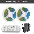 Zigbee Smart COB CCT Led Strip Full Kit SMD COB Dimmable Strip 2.4G RF Touch Panel Remote APP Control for Alexa  Assistant. 