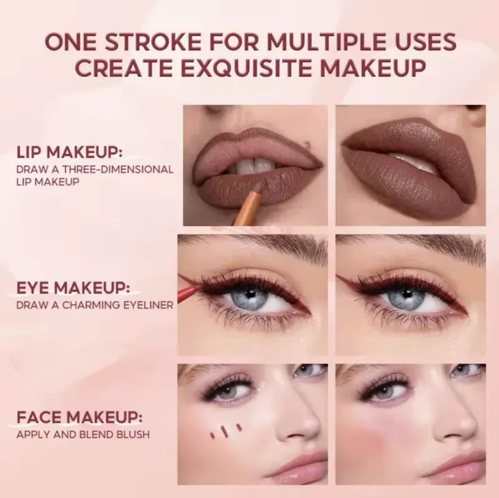 IMAGIC%20Lip%20Liner%20Pencil%20Set%206%20Color/Set%20Shape%20Sculpt%20Weightless%20Precise%20Liner%20with%20Blendable%20Texture%20Matte%20Soft%20lipstick%20makeup%20-%20Image%205