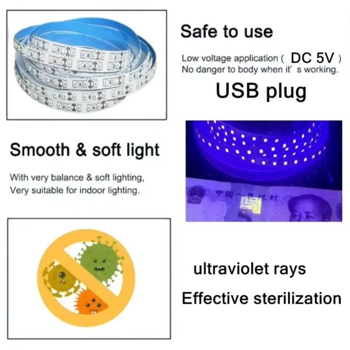 5V%20UV%20LED%20Strip%20Light%20Flexible%20SMD%202835%20Ultraviolet%20LED%20Light%20Strip%20Purple%20Black%20395-405nm%20For%20Detect%20Money%20Home%20Christmas%20Decor%20-%20Image%206