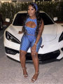 Kliou Polka Dot Print 2 Piece Set Woman o-Neck Hollwo Design Crop Tops+Skinny Peach Hip Shorts Hot Girls Fashion Outfits.