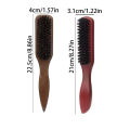 Boar Bristle Hair Brush (Unisex) - Fragrance-Free Professional Barber Styling Bristle Brush, Suitable for Thick/Fine Hair.