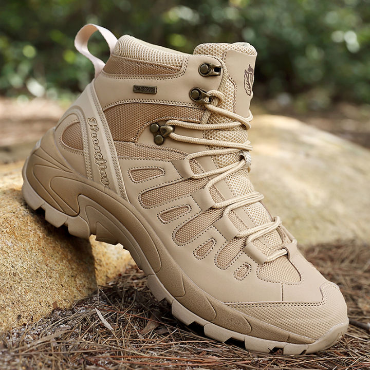 Fashion Men's Boots Combat Boots Outdoor Non-slip Hiking Boots Lightweight Men Desert Boots Motorcycle Boots