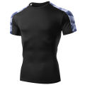 Men's Camo Running T Shirt Summer Compression Sport T-shirt Workout Skinny Tights Gym Fitness Male Clothing Sport Tops Tee Men.