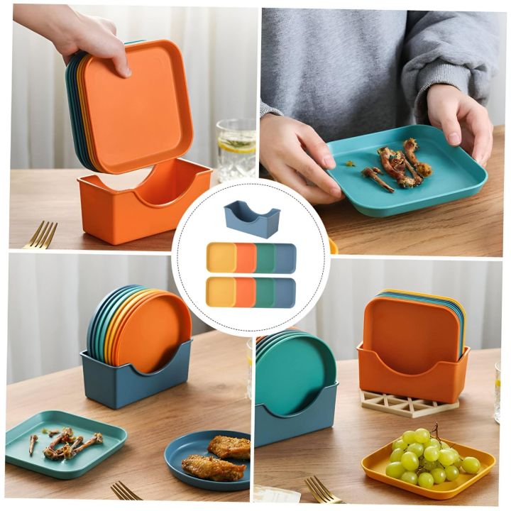 11-Piece%20Dining%20Collection%20with%2010%20Plates%20and%20a%20Unique%20Stand,%20Choose%20Between%20Round%20or%20Square,%20High-Quality%20Plastic%20(2)%20-%20Image%205