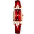 Fashion Xiaohong Leather Strap Diamond Square Watches Women Watch Elegant Retro Womens Watch Decorative Wrist Watch Reloj Mujer. 