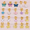 20Pcs Butterfly Braid Clips Crystal Dreadlock Hair Accessories Colorful Butterflies Pendant Charms Pearl Shiny Hair Jewelry. 