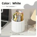 Modern Minimalist 360° Rotating Desk Organizer Pen Holder - Space-Saving, Multi-Functional Office Supplies - for Home & School.