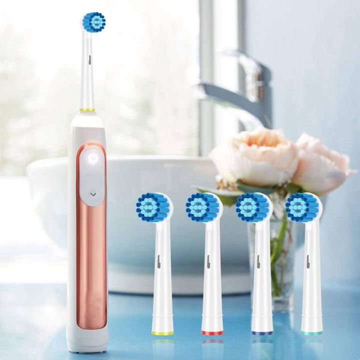 4/8/16%20Pack%20Sensitive%20Gum%20Care%20Replacement%20Brush%20Heads%20Compatible%20with%20Oral%20b%20Braun%20Electric%20Toothbrush,White%20-%20Image%207