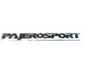** Quick delivery ** Pajero Sport logo attached to the Pajero logo hood, chrome color, font size height 3.5 cm, with glue two pages in good quality products *. 