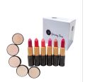 Glowing Face 6 piece matte lipstick + 5 in 1Face Compact powder deal. 