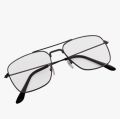 Rectangular Spectacle Frame Sunglasses, Clear Lenses. 