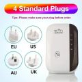 Wifi Repeater Wireless Signal Amplifier Extended Network Enhancer EU US Home Router 300m Through The Wall Bedroom Receive Moving. 
