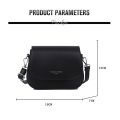 Trendy Saddle Shoulder Bag Women PU Leather Crossbody Bag Simple Solid Color Flap Messenger Bag Fashion Handbags Pouch. 