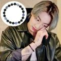 BTS JUNGKOOK most wearing beautiful blue sodalite bracelet girf for kpop girls. 