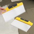 1Pc Finishing Trowel Wall Grout Spreading Tools Steel Trowel Putty Notched Spatula Concrete Drywall Trowel Construction Tools.