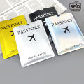 Aluminum foil passport protective case, anti-magnetic and anti-theft brush, laser aircraft version passport holder A-DH. 