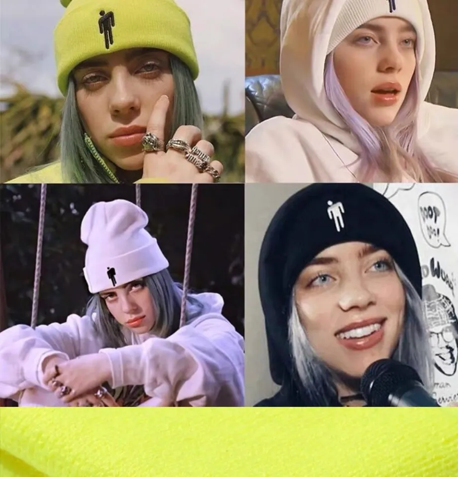 colors fashion Billie Eilish beanie knitted winter unisex hip - Main Image