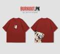 BURNOUT.PK NEW TRENDY SUMMER COLLECTION BEAR PRINTED DROP SHOULDER TSHIRT FOR MENS AND WOMENS. 
