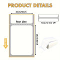 4x6 Inch Direct Thermal Labels 500 Labels Per Stacked Strong Adhesive, Labels Resistant to Water & Grease For Shipping Label. 