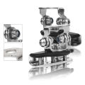 2pcs Stainless Steel Universal Car Auto A-Pillar Hood LED Work Light Bracket Holder Clamp Engine Cover Lamp Bar Mounting Clamp.