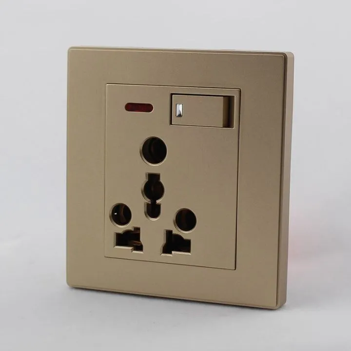 Goldtec Socket Design Gold Color Single Power Socket | Daraz.com.np