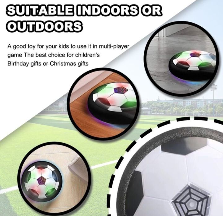 Wonderfull Soccer ball Toy for Kids Air floating Soccer With LED light Soft Bumpper for indoor and outdoor