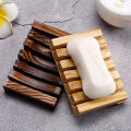 Natural Bamboo Soap Holder Wooden Bathroom Soap Storage Rack Prevent Mildew Soap Draining Box Organizers Bathroom Accessories. 