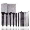 ZOREYA 7/15pcs Black Makeup Brushes Set Eye Shadow Powder Foundation Concealer Cosmetic Brush Makeup Blending Beauty Tools. 