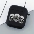 Three Funny Skeleton Pattern Airpod Case Earphone Cover for AirPods 2 3 Pro 2nd Generation Case Perfect Gift for Teen Boys Girls. 
