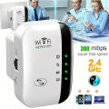 1PC WiFi Signal Booster Extender - Up to 300Mbps Speed - Compact, Easy Setup - Enhances Gaming and Streaming in Any Room. 