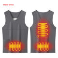 New Men'S Winter 3-Zone Intelligent Heating Vest Slim Fit Fashion Versatile Casual Warm And Heated Sleeveless Top(No Power Bank).