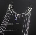 Chinese Traditional Fringe Hair Crown Fairy Long Tassel Wedding Hair Acessories. 