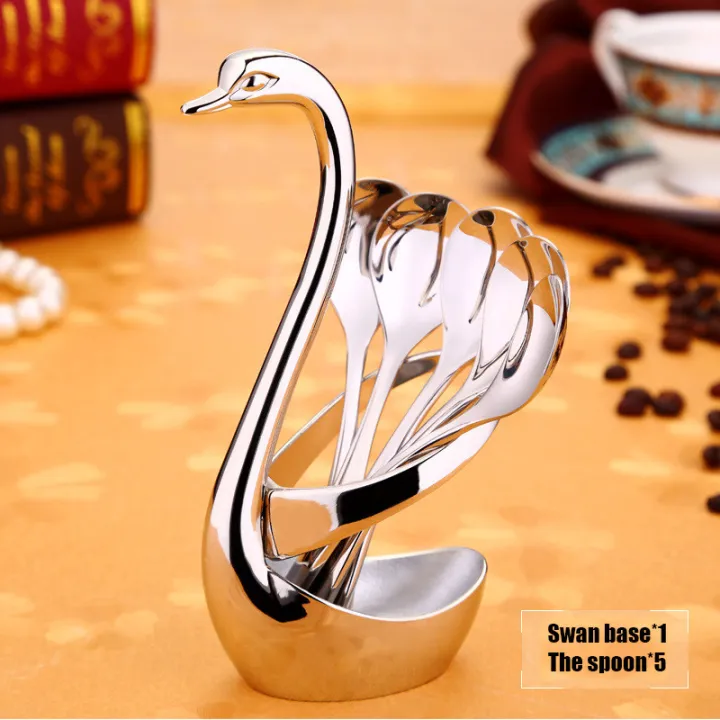 Portable%20fork%20and%20spoon%20cutlery%20set%20304%20stainless%20steel%20cutlery%20with%20swan%20rack%20table%20fork%20and%20spoon%20storage%20rack%20cutlery%20set%20-%20Image%203
