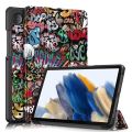 For   Tab A9 2023 Case 8.7 inch Magnetic Tri-Folding PU Leather Stand Cover for  Tab A9 SM-X110 X115 Tablet. 