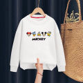 K2001-O Korean style children's sweater cute cartoon screen print unisex polyester casual sweater ** Retail **. 