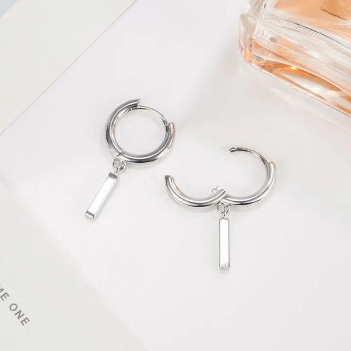 NBSAMENG%20925%20Sterling%20Silver%20Geometry%20Asymmetric%20Earring%20for%20Women%20Girl%20Simple%20Office%20Versatile%20Jewelry%20Gift%20Dropshipping%20-%20Image%204